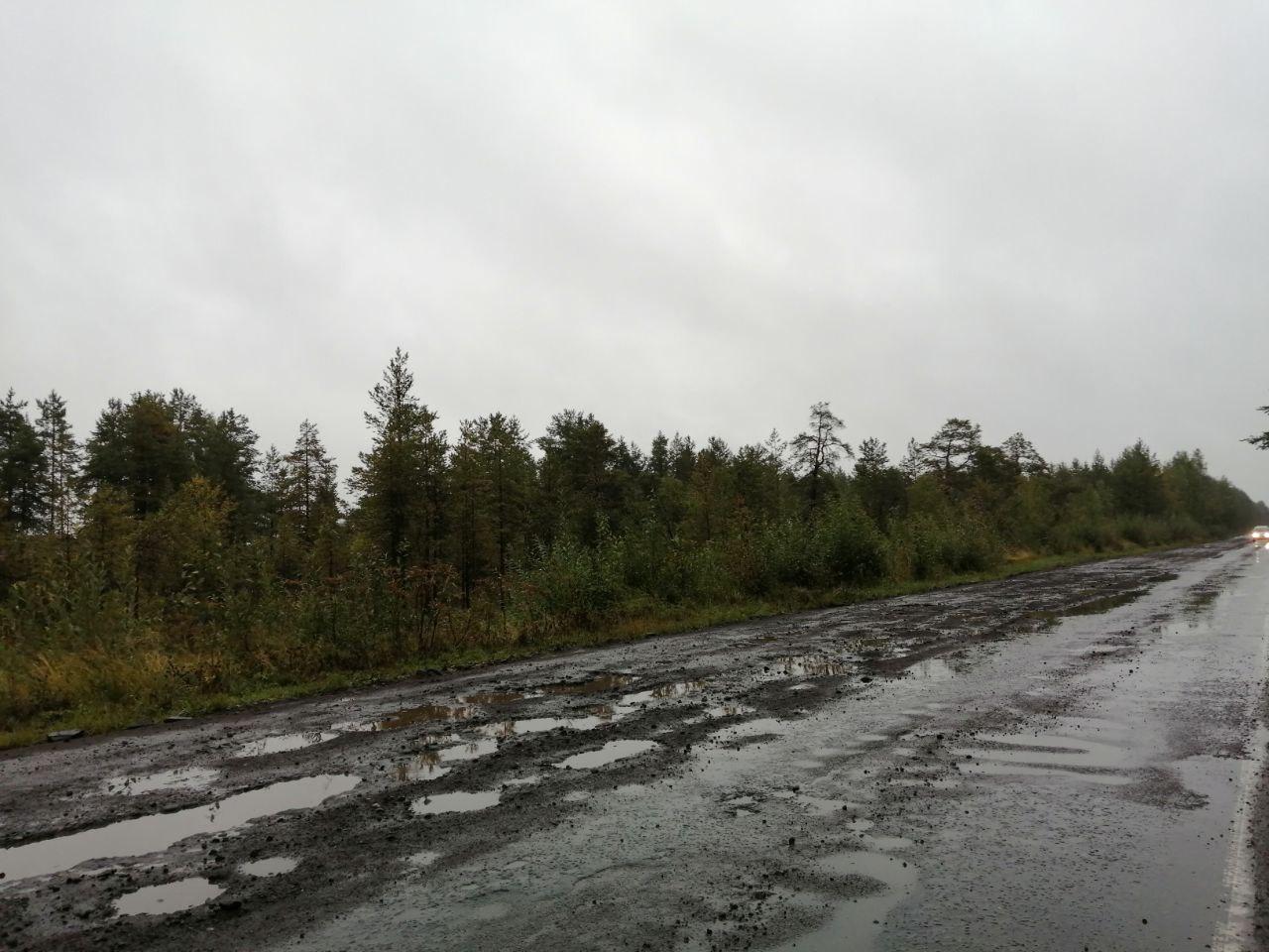 В Северодвинске автовладельцы жалуются на «ремонт» Кородского шоссе